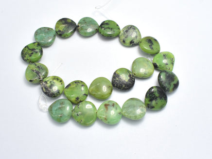 Chrysoprase Beads, 14x14mm Trillium Beads-RainbowBeads
