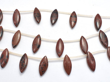 Mahogany Obsidian, 8x20mm Marquise Beads-RainbowBeads