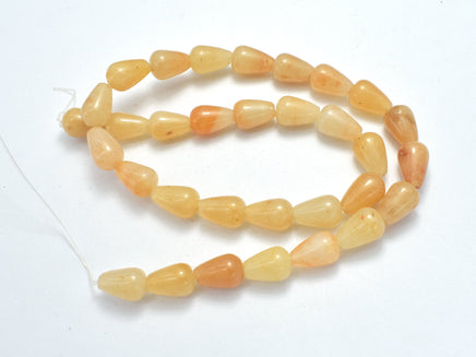 Red Aventurine, 8x12mm Teardrop Beads-RainbowBeads