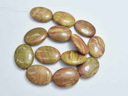 Saturn Jasper, 22x30mm Oval Beads-RainbowBeads