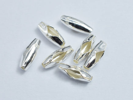 10pcs 925 Sterling Silver Crimp Cord Ends Tube Beads, 8x2.8mm-RainbowBeads
