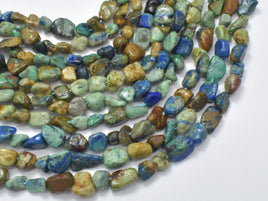 Natural Azurite, 5x7mm Nugget Beads, 15.5 Inch-RainbowBeads