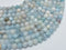 Aquamarine Beads,6mm (6.3mm) Round Beads-RainbowBeads