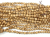 Aqarwood Beads, 8mm(8.3mm) Round Beads, 34 Inch-RainbowBeads