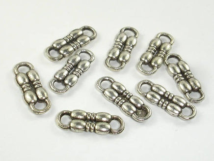 Metal Links, Connector Links, Zinc Alloy, Antique Silver Tone 20pcs-RainbowBeads