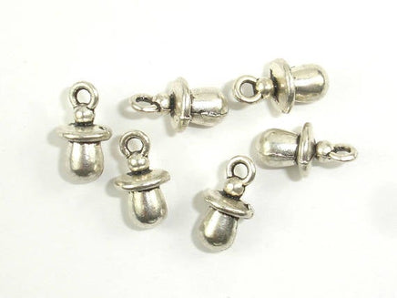 Nipple Charms, Zinc Alloy, Antique Silver Tone 20pcs-RainbowBeads
