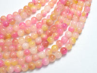 Jade - Pink & Yellow, 6mm Round