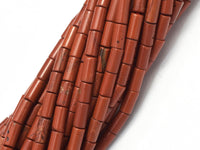 Red Jasper, Approx. 2x4mm, Tube Beads