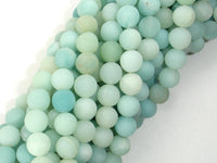 Matte Amazonite Beads, 8mm Round Beads