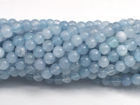 Jade - Aquamarine, 4mm (4.5mm), Round-Rainbow Beads