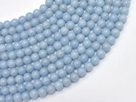 Angelite, 6mm (6.7mm) Round Beads-RainbowBeads