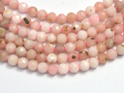 Pink Opal Beads, 3.4mm Micro Faceted-Rainbow Beads