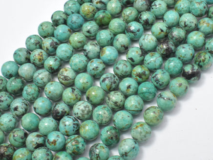 African Turquoise Beads, 8mm Round-RainbowBeads