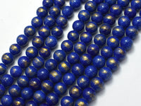 Mashan Jade - Lapis Blue, 8mm (8.5mm) Round-RainbowBeads