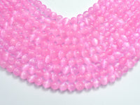 Selenite - Pink, 6mm (6.5mm) Round-RainbowBeads