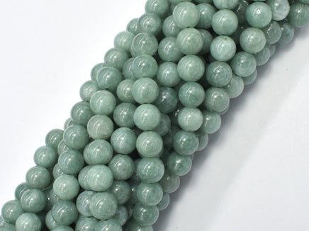 Malaysia Jade Beads- Burma Jade Color, 8mm (8.4mm) Round-RainbowBeads