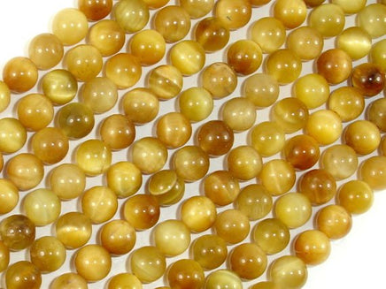 Golden Tiger Eye, 6mm Round Beads-RainbowBeads