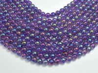 Mystic Coated Amethyst 8mm Round-RainbowBeads