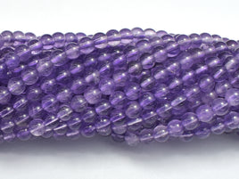 Amethyst Beads, 4mm (4.5mm) Round-RainbowBeads