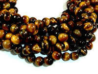 Tiger Eye Beads, 8mm (8.5 mm)-Rainbow Beads