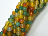 Rainbow Agate Beads, Round, 8mm, 15.5 Inch-Rainbow Beads