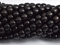 Black Sandalwood, 7x8mm Drum Beads, 30 Inch