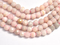 Pink Opal, 4mm Micro Faceted Round, 15 Inch