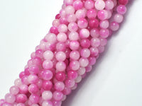 Jade - Pink & White, 6mm Round