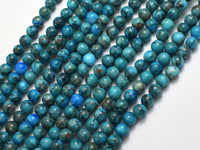 South African Turquoise 6mm Round-Rainbow Beads