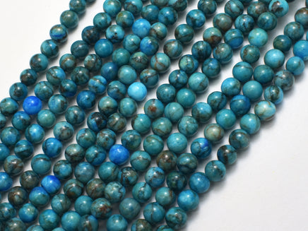 South African Turquoise 6mm Round-Rainbow Beads
