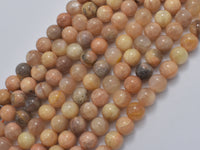 Sunstone, 8mm, Round, 15 Inch-RainbowBeads