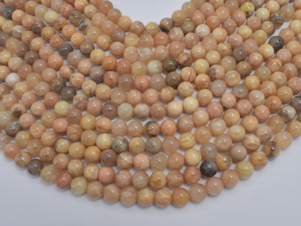 Sunstone, 8mm, Round, 15 Inch-RainbowBeads