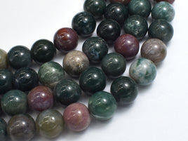 Indian Agate Beads, Fancy Jasper Beads, 14mm Round