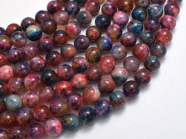 Agate - Multi Color, 8mm Round-Rainbow Beads