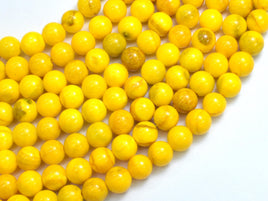 Jade - Yellow, 8mm Round-Rainbow Beads