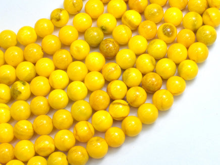 Jade - Yellow, 8mm Round-Rainbow Beads