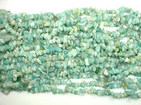Amazonite Beads, 4mm - 9mm Chips Beads, 32 Inch, Long full strand