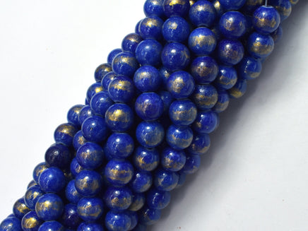 Mashan Jade - Lapis Blue, 8mm (8.5mm) Round-RainbowBeads