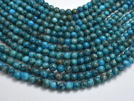 South African Turquoise 6mm Round-Rainbow Beads
