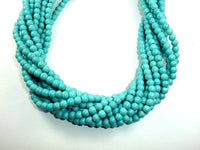 Howlite Turquoise Beads, Round, 6mm-RainbowBeads