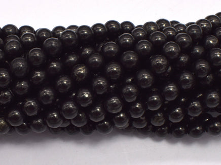 Genuine Shungite, 6mm Round-RainbowBeads