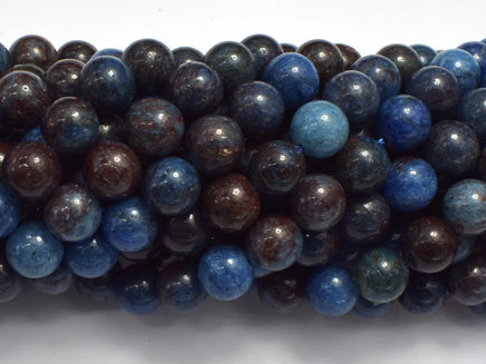 Blue Opal, 8mm (8.5mm) Round-Rainbow Beads