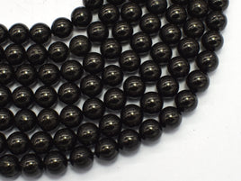 Jet 8mm Round Beads-RainbowBeads