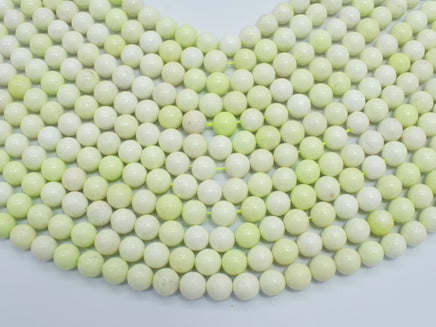 Lemon Chrysoprase Beads, Round, 8mm-RainbowBeads