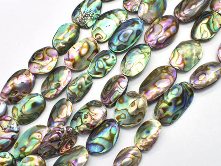 Abalone 10x14mm-13x20mm Puffy Oval-Rainbow Beads