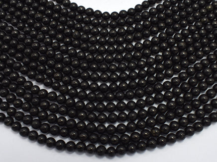 Genuine Shungite, 6mm Round-RainbowBeads