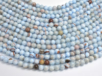 Jade - Light Blue, 6mm Round-Rainbow Beads