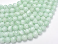 Green Angelite Beads, 8mm Round
