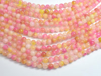 Jade - Pink & Yellow, 6mm Round