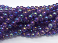 Mystic Coated Amethyst 8mm Round-RainbowBeads